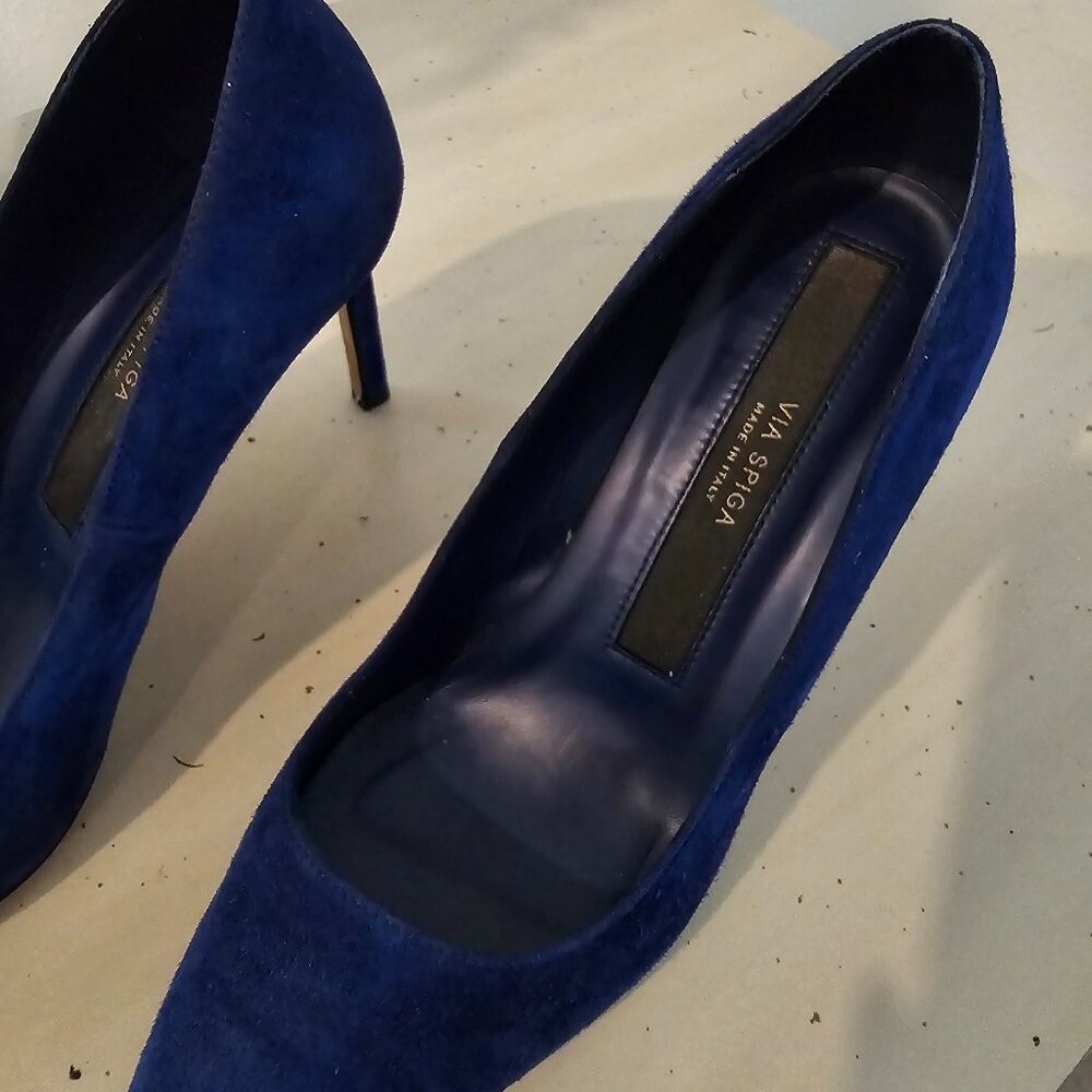 Via Spiga Blue Royal  High Heels - Made in Italy - (Size 6.5 USA, 36.5 EUR)
